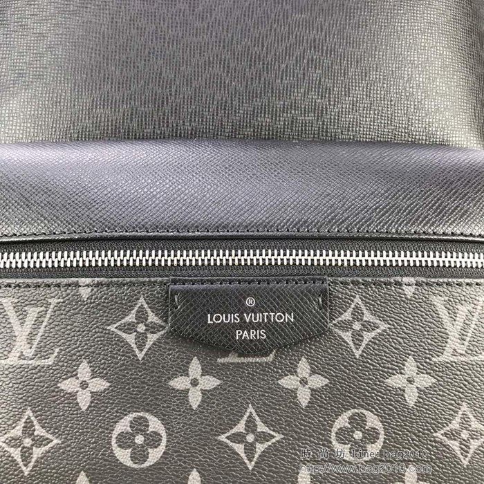路易威登LV背包 頂級原單 M30227 Monogram 帆布 Taga皮革 Discovery 小號雙肩包 經典校園潮流設計  ydh2631